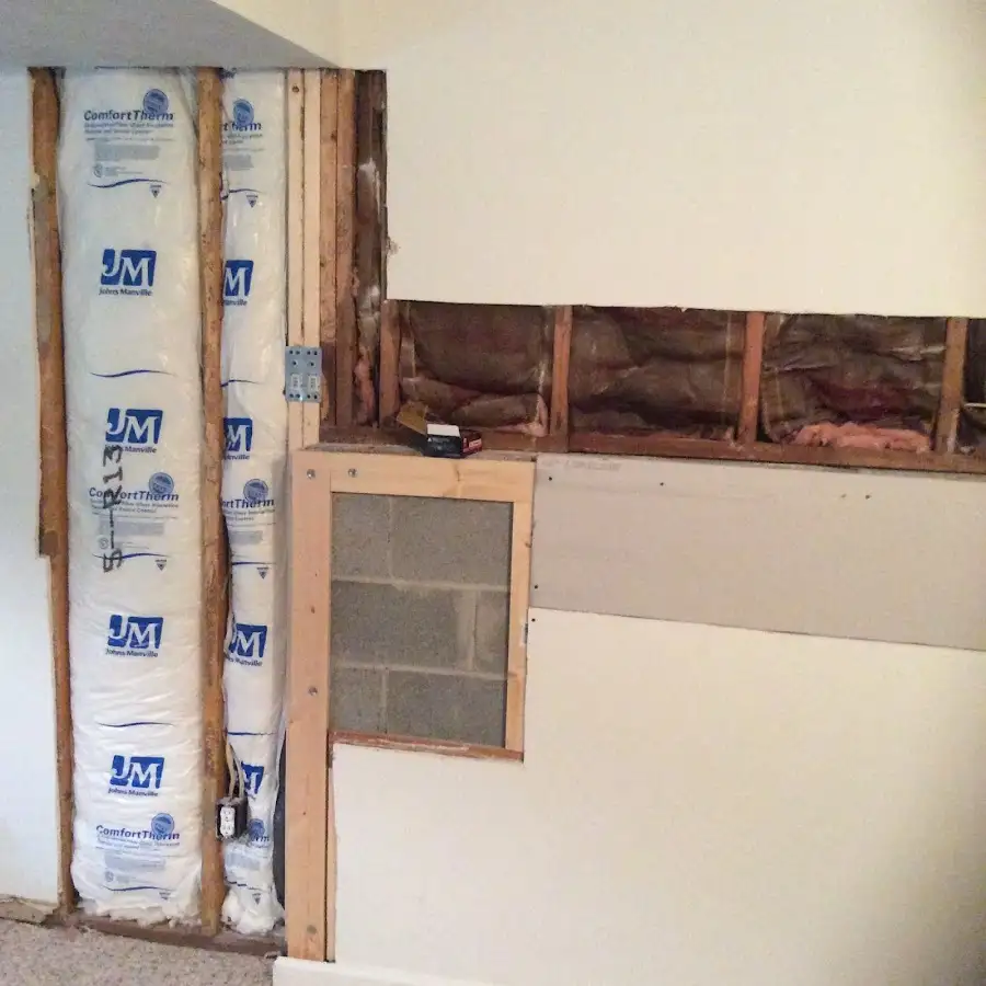 Wall insulation replacement during Structural Drying in Shelby